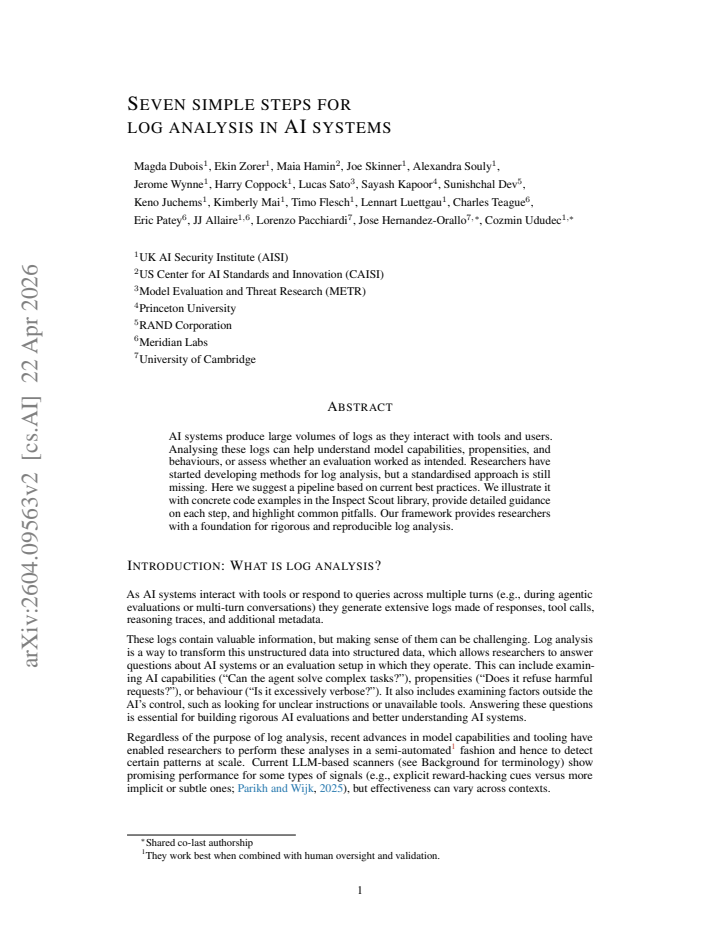 First page