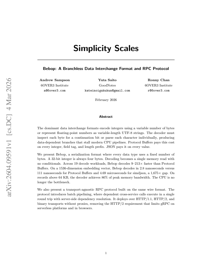First page