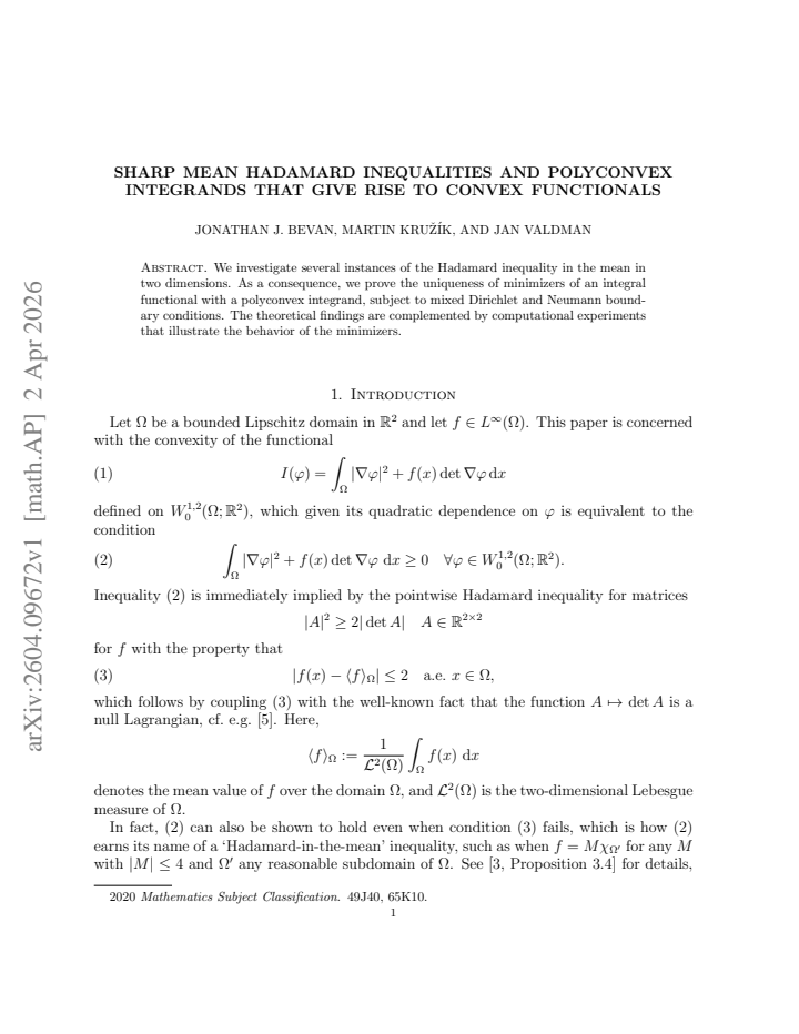 First page