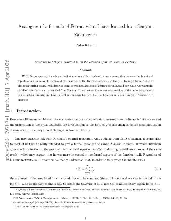 First page