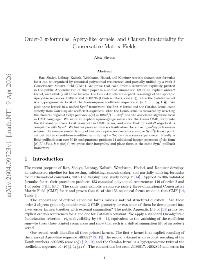 First page