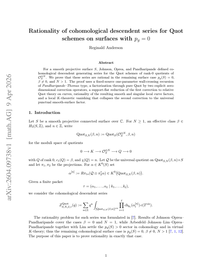 First page