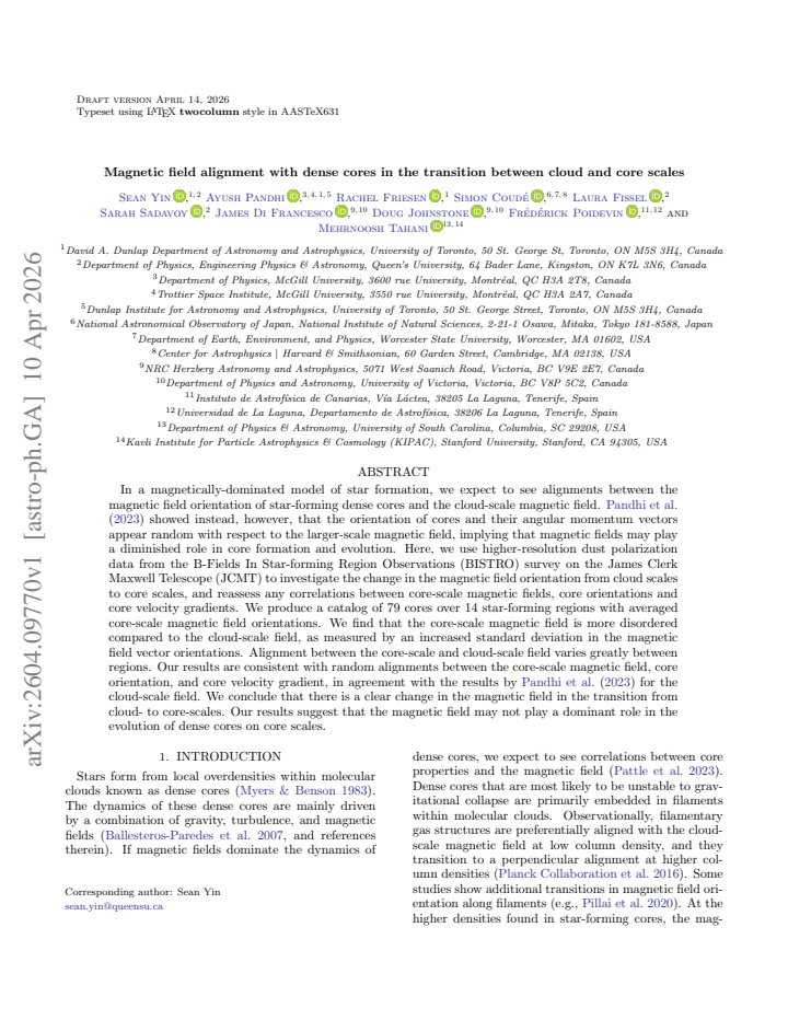 First page