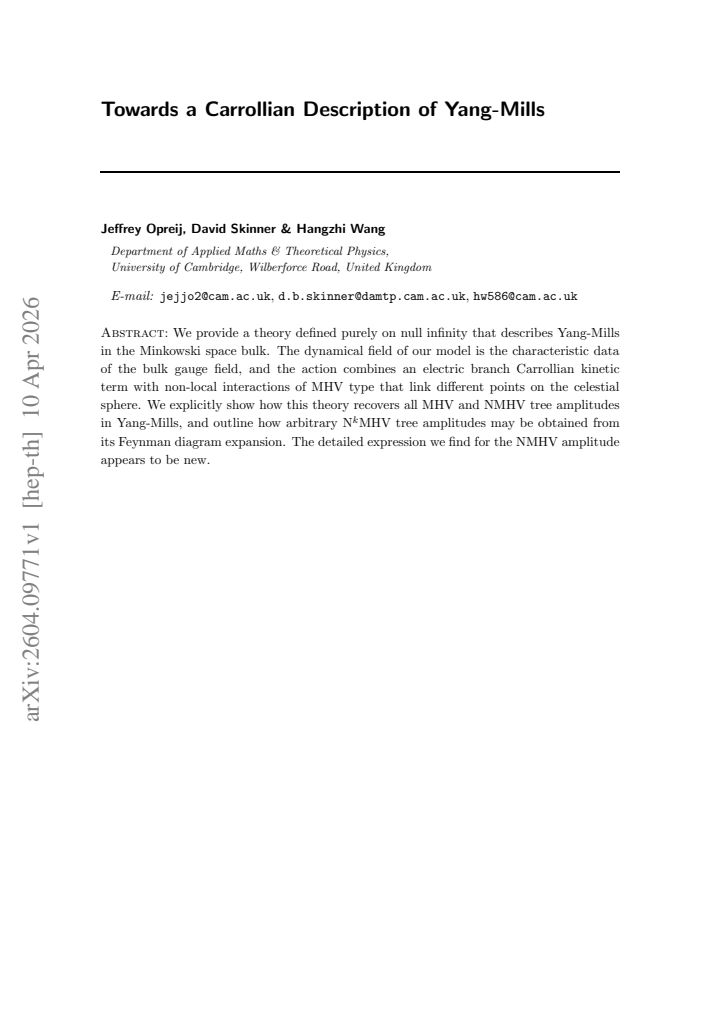 First page