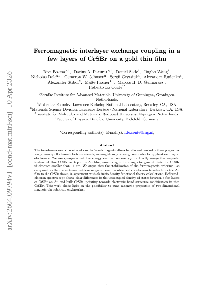 First page