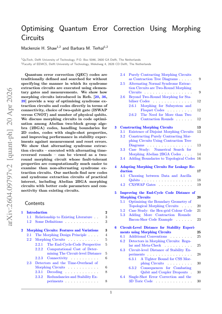 First page
