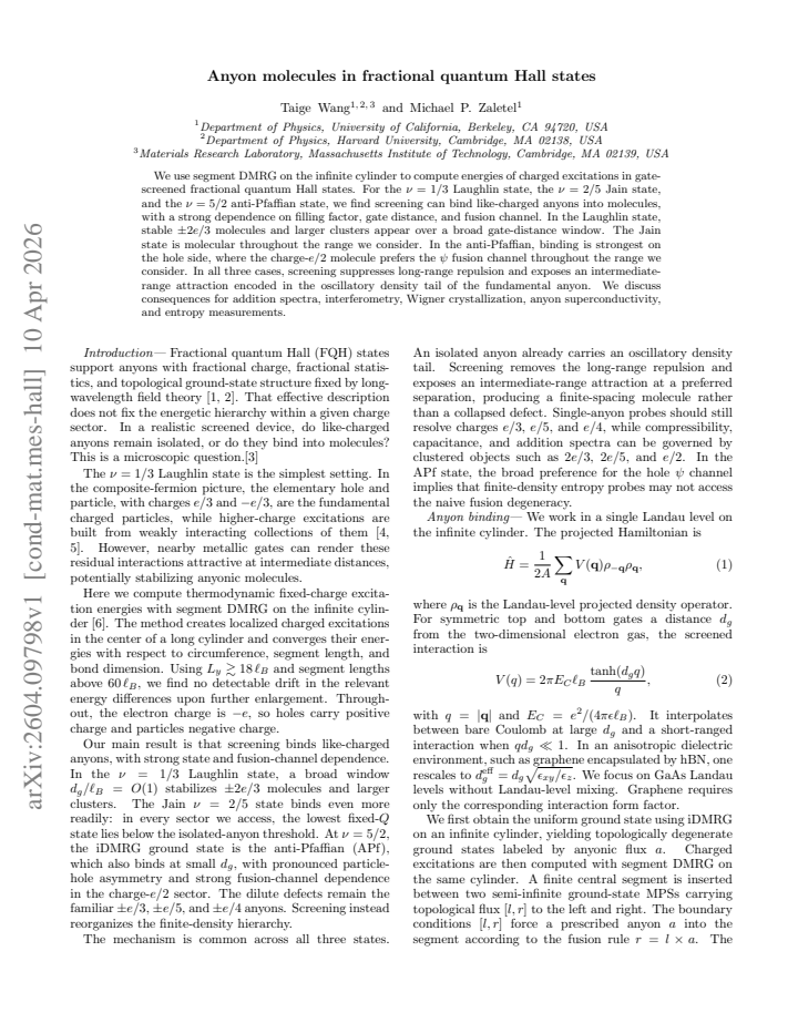 First page