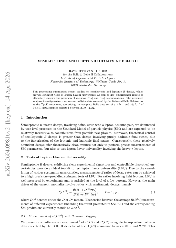 First page