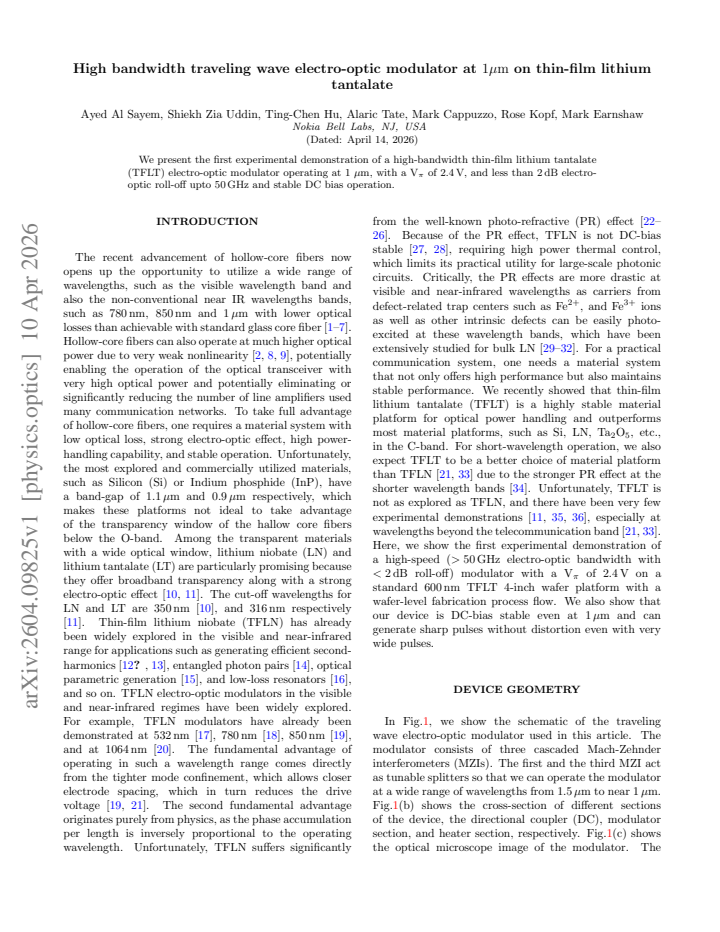 First page
