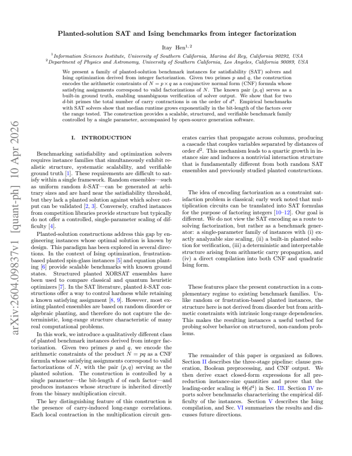 First page