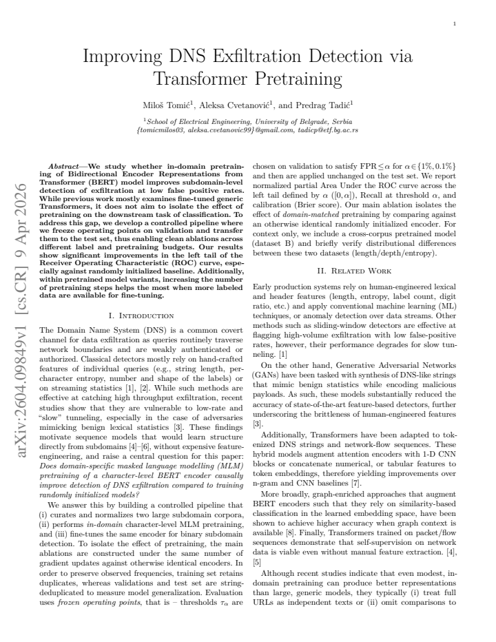 First page