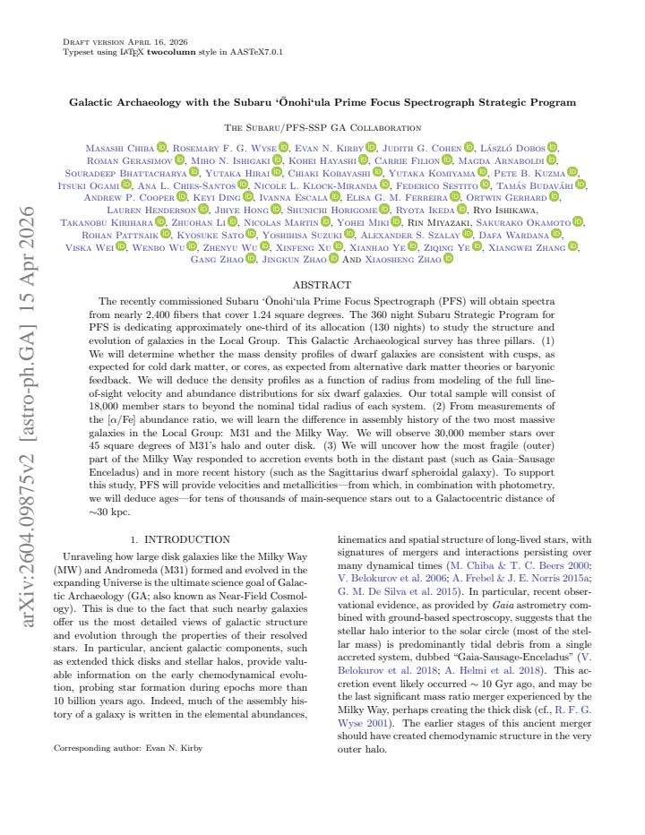 First page
