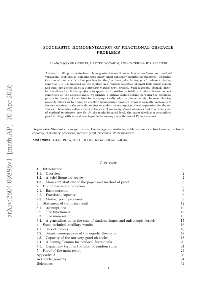 First page