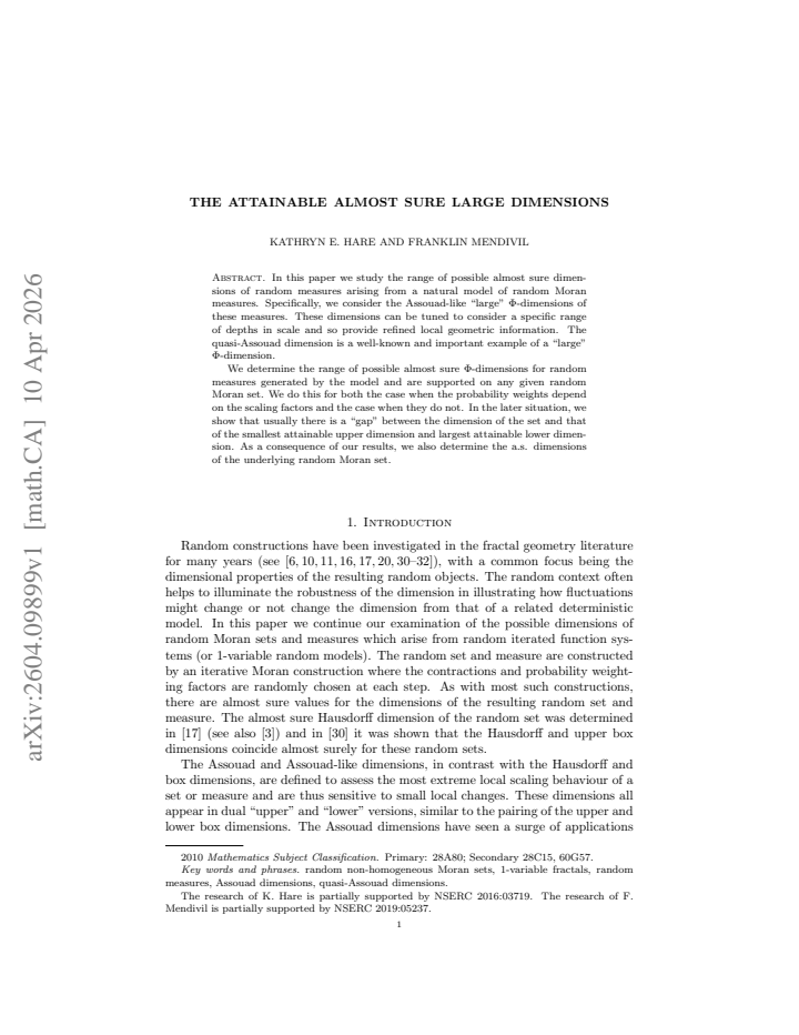 First page