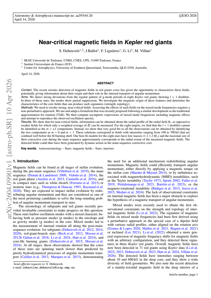 First page