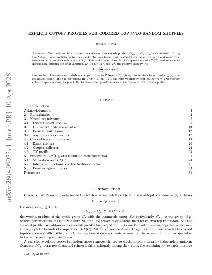First page