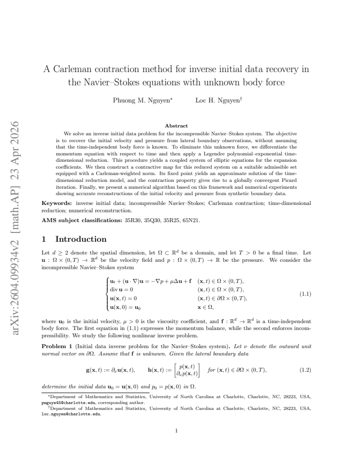 First page