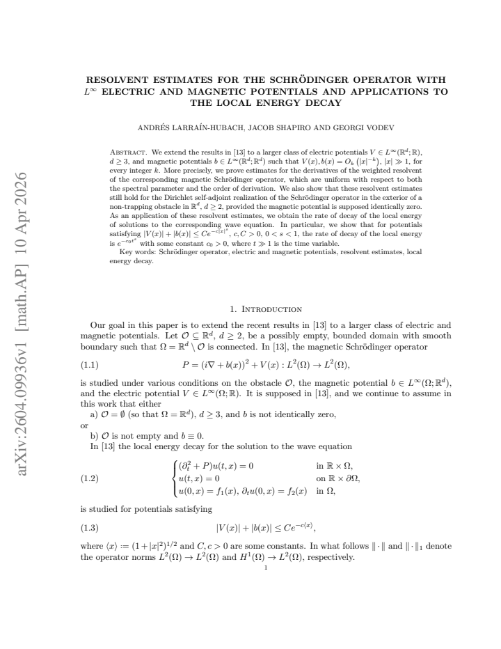 First page