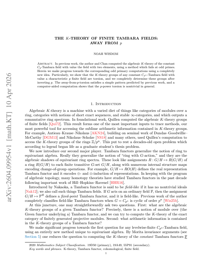 First page