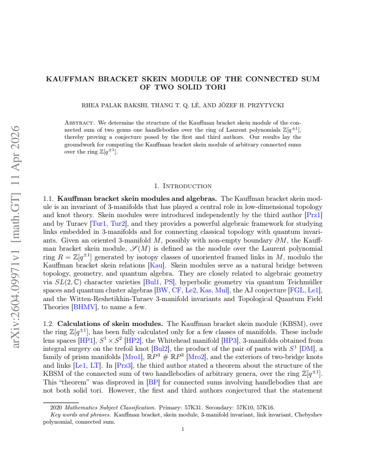 First page