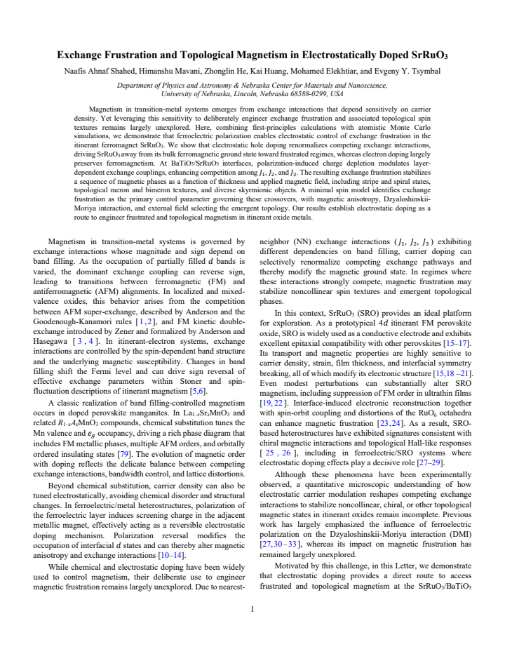 First page