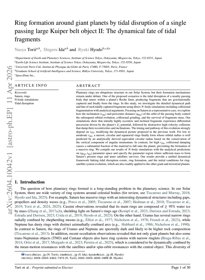 First page
