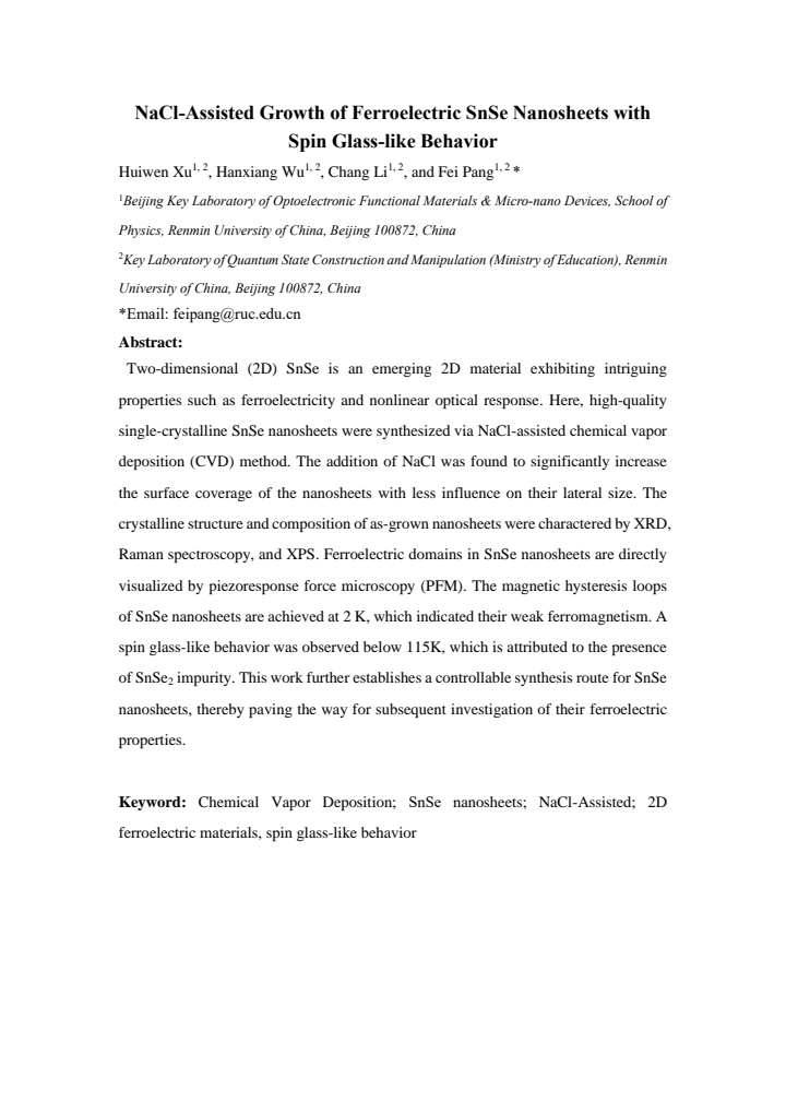 First page