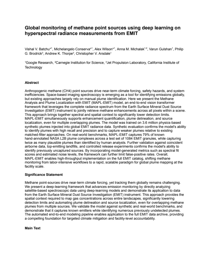 First page