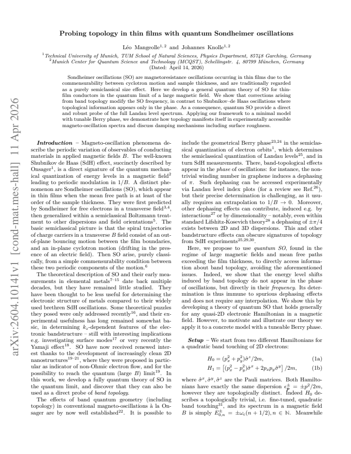 First page