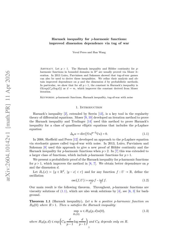First page