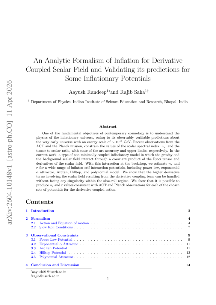 First page