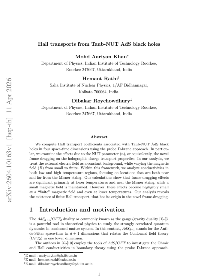 First page