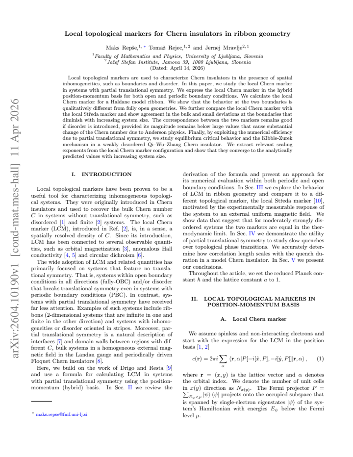 First page