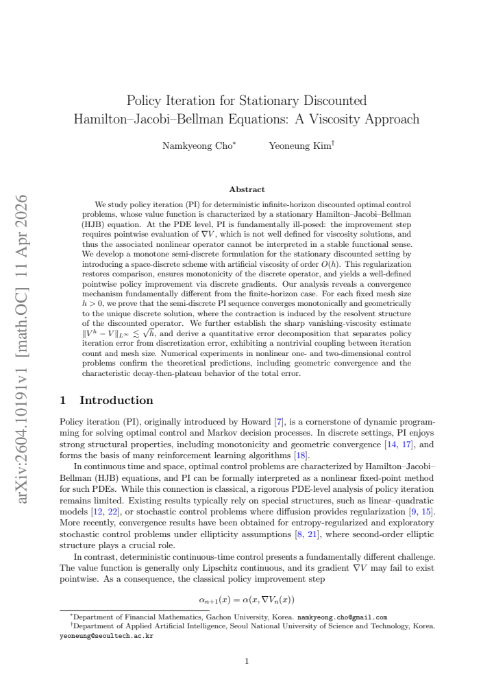 First page