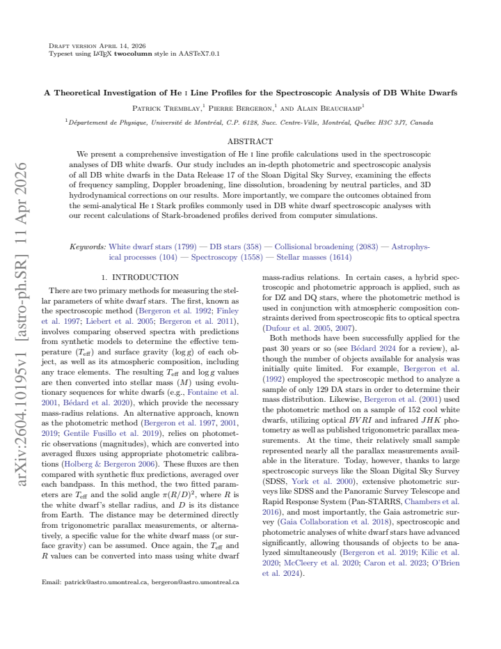 First page