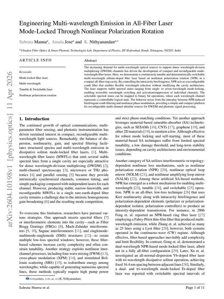 First page
