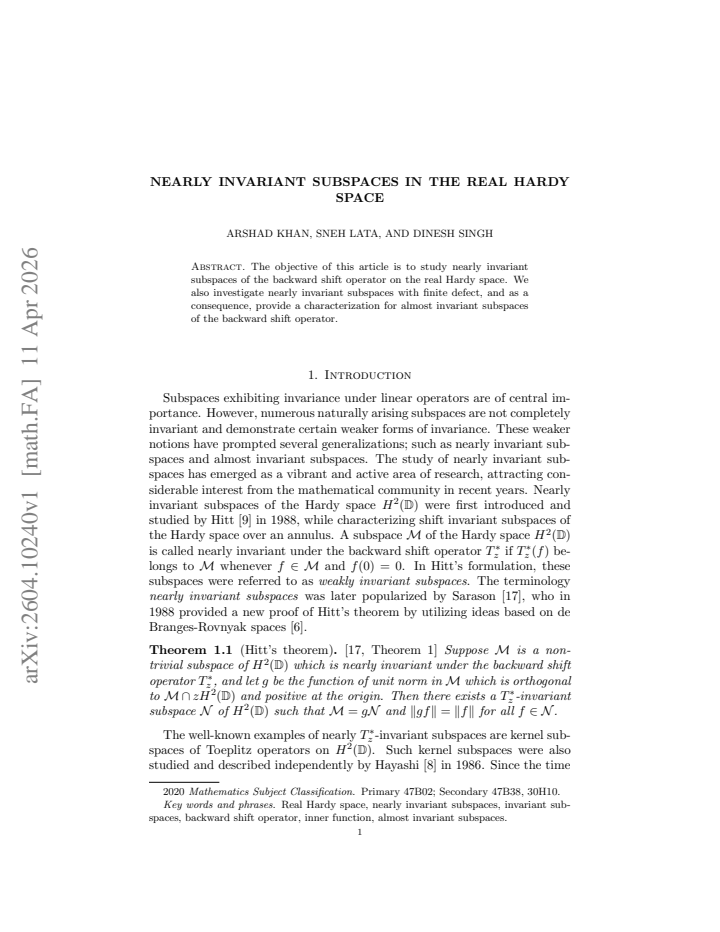 First page
