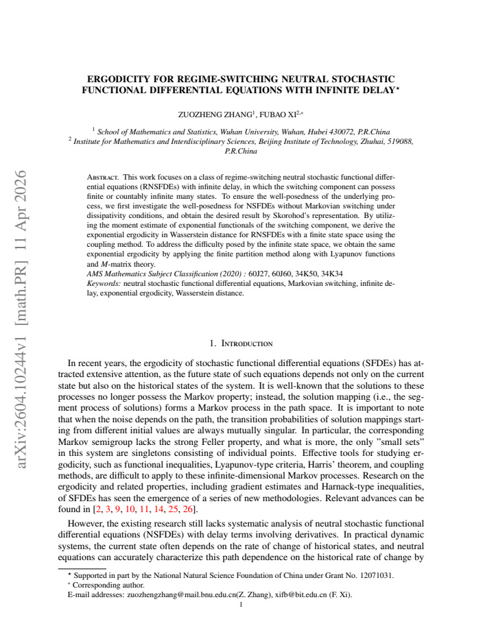 First page