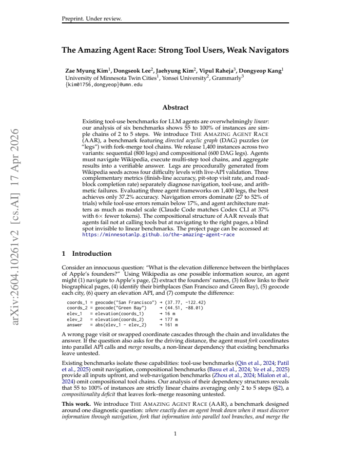 First page