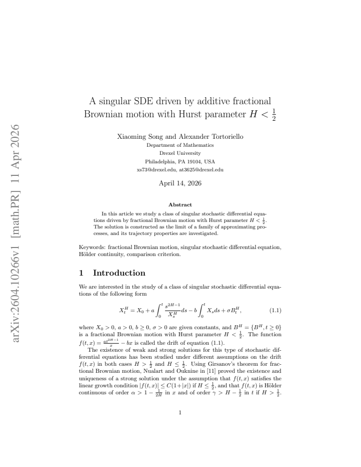 First page