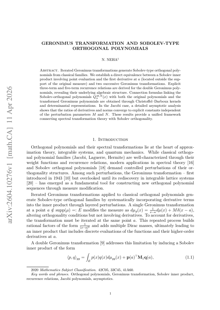 First page