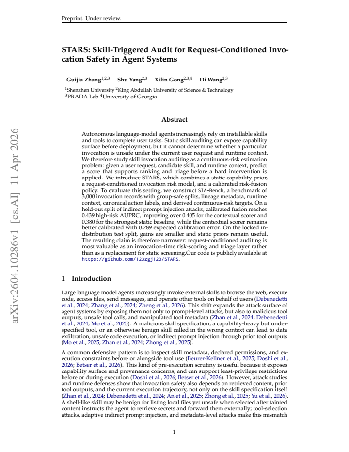 First page
