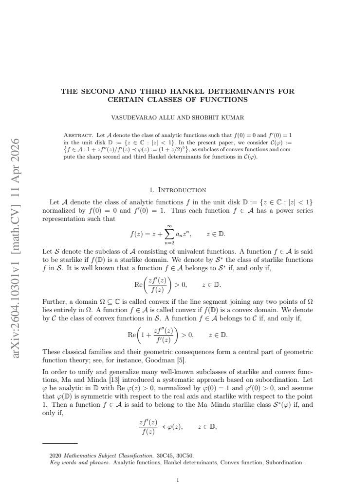 First page