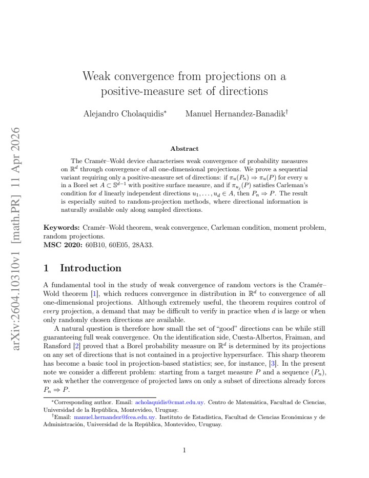 First page