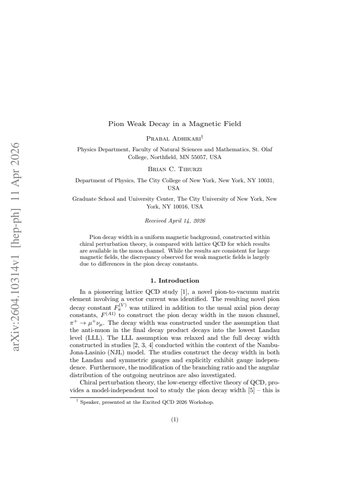 First page