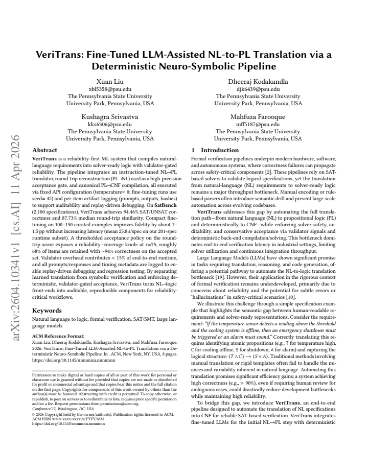 First page