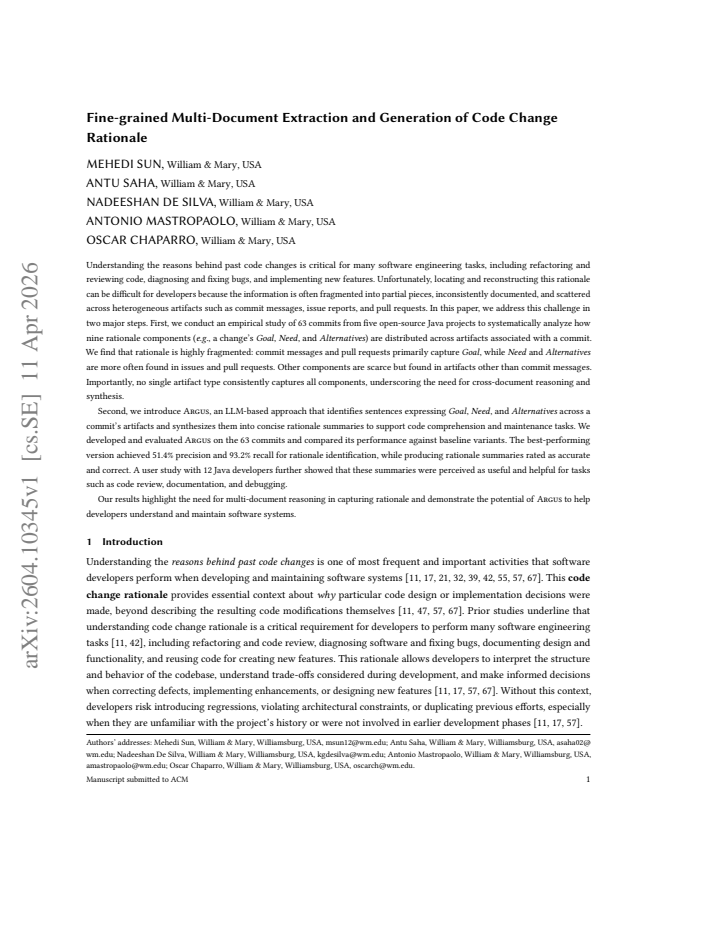 First page