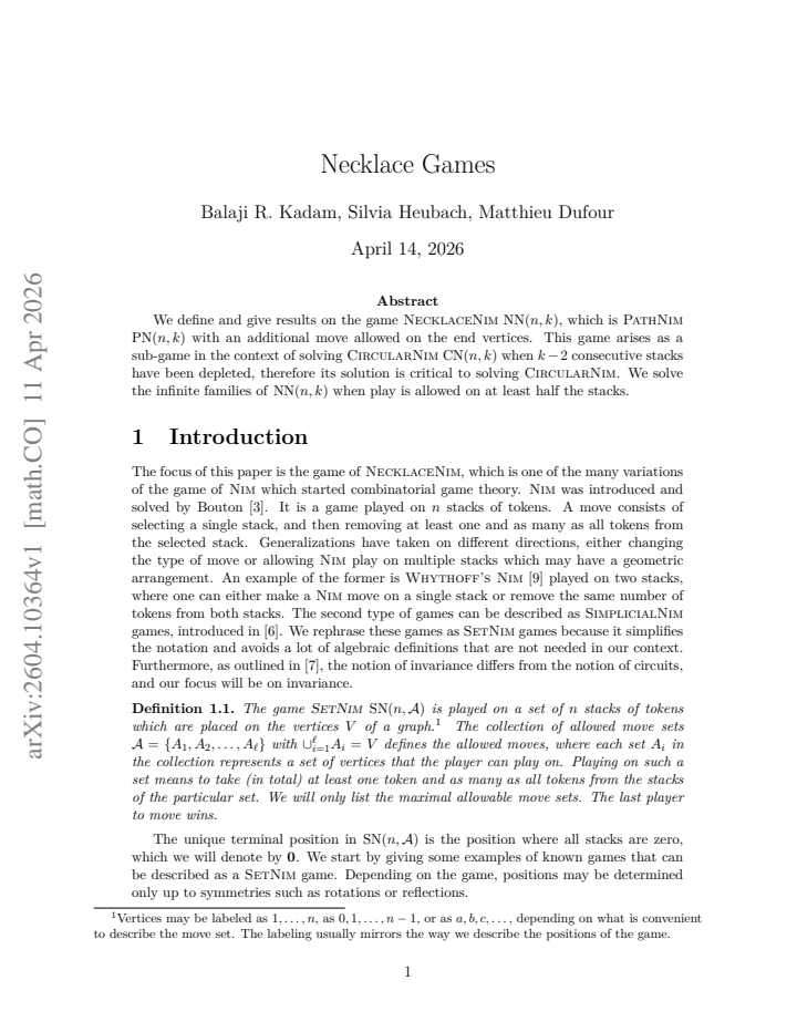 First page