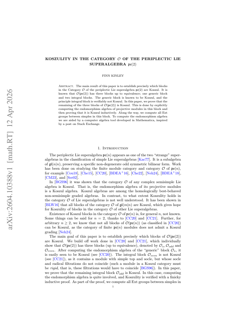 First page