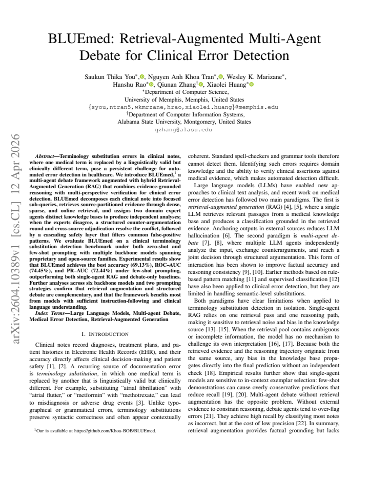 First page